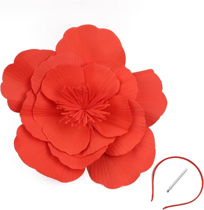 LDFWAY Large Flower Fascinators for Girls Women Tea Party Cocktail Headwear Derby Hats with Headband and Clip for Wedding - Image 3